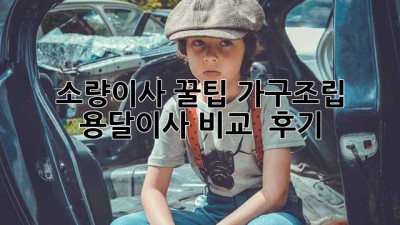 소량이사 꿀팁🍯 가구조립 용달이사 비교 & 후기